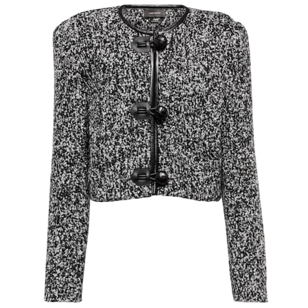 Isabel Marant Textured Black Gradilia Jacket Size 44 EU / US 12 - Picture 1 of 6